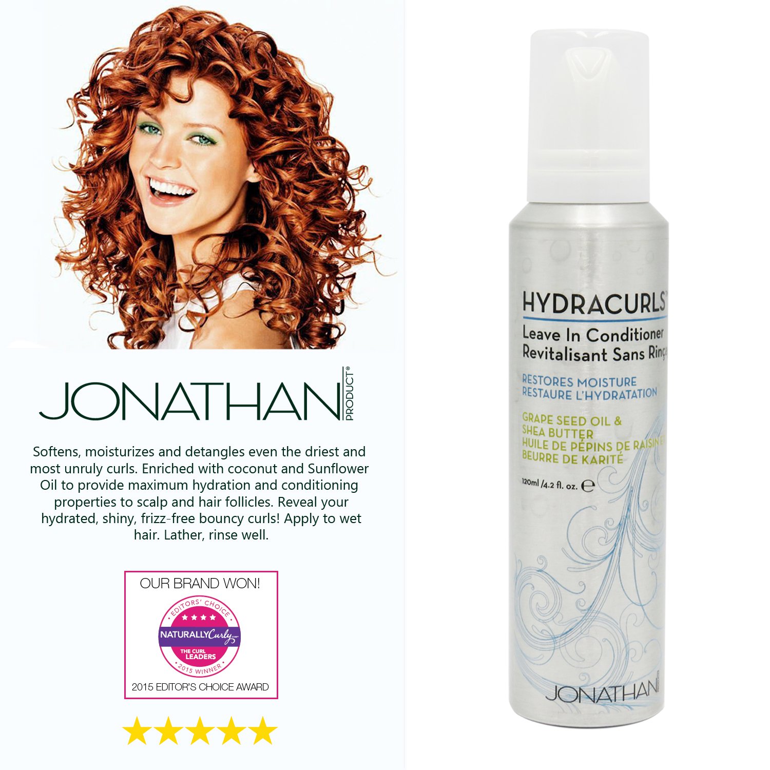 Amazon Com Jonathan Product Hydracurls Leave In Conditioner 4 2