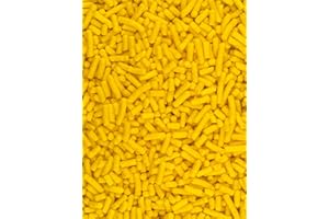 BLUE FOX BAKING Yellow Sprinkles for Baking Cakes, Cupcakes, Cookie Decorations, Ice Cream and Donut Toppings Edible Decorating Baking Supplies - 4 oz package (Yellow)