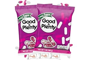 GOOD & PLENTY Licorice, Candy Bags, 7 oz (2 Pack) W/Bundle Bonanza Candy