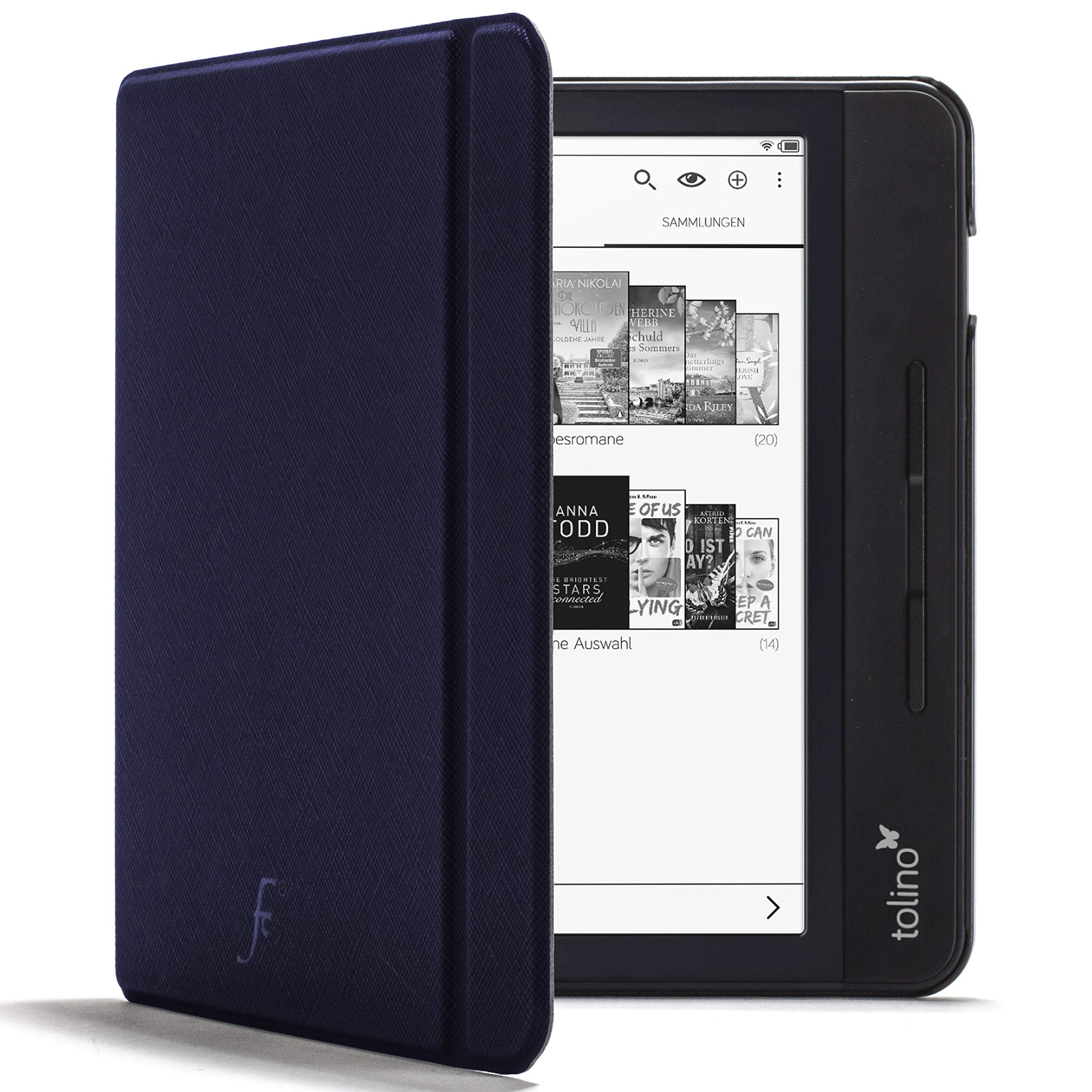 Forefront Cases Cover for Tolino Vision 5 - Lightweight Tolino Vision 5 Case - Navy Blue - Thin, Protective Tolino Vision 5 Cover with Auto Sleep Wake, Shell Design