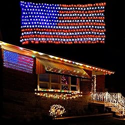 Qulist 4th of July Decorations, 420 LED 24V Plug in