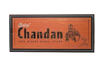 Balaji Chandan - Pure Mysore Sandal Incense Sticks - 25 Sticks