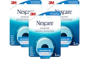 Nexcare™ Strong Hold Pain-Free Removal Tape SST1CA3PK-SIOC 1 in x 4 yd (25.4 mm x 3.65 m)