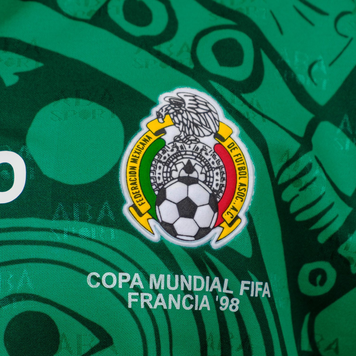 mexico authentic 1998 world cup soccer jersey