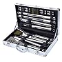 Kacebela 19-Piece BBQ Grill Tools Set, Stainless Steel Utensils Barbecue Tools Grill Accessories with Aluminum Storage Case