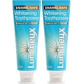 Lumineux Teeth Whitening Toothpaste, Peroxide Free, 3.75 oz, 2 Pack | Enamel safe, fluoride free, alcohol free, no artificial colors, SLS free, dentist formulated, gentle for sensitive smiles