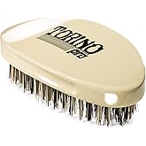 Torino Pro Wave Brush #1510 - By Brush King - Curved, Hard Palm/Military 360 Waves