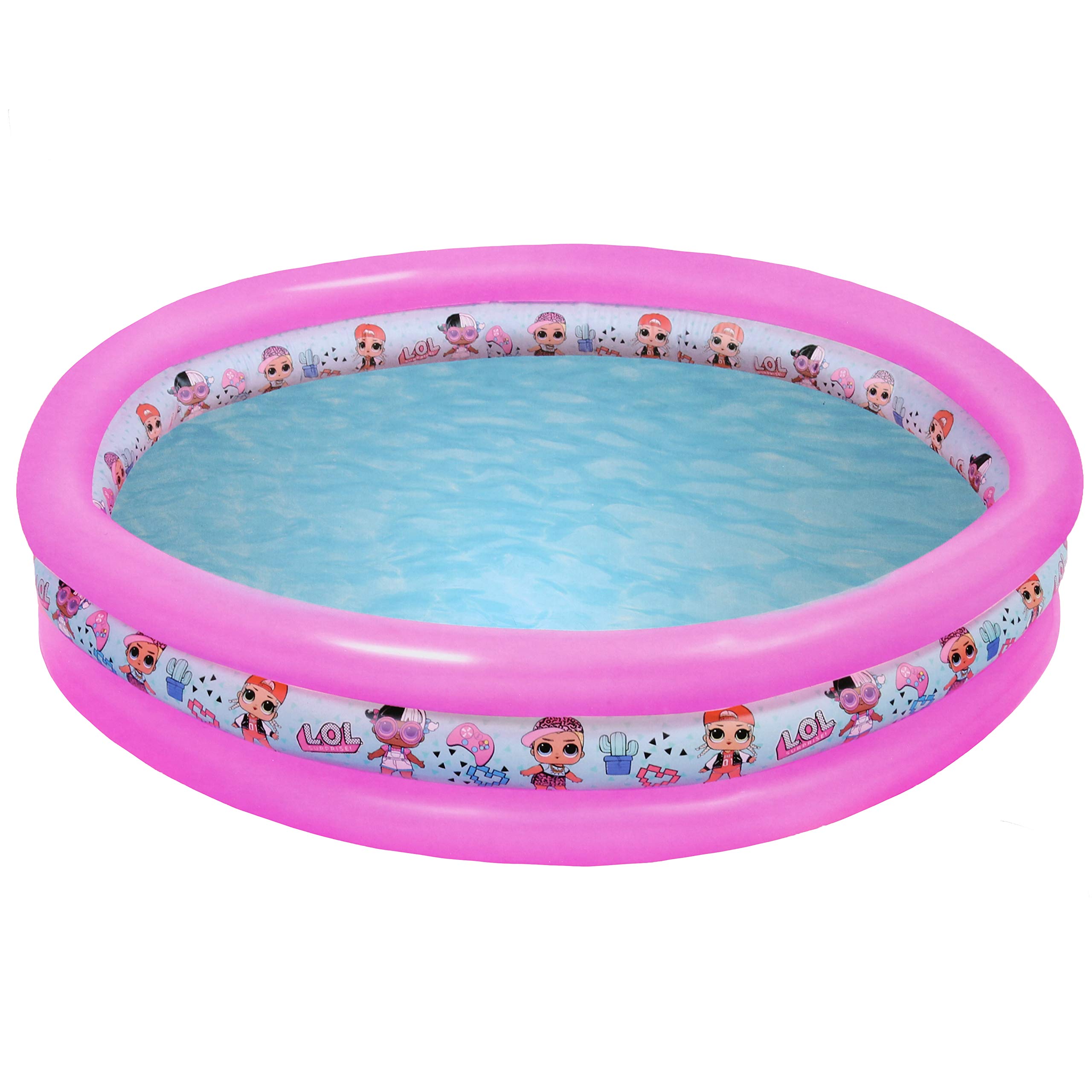 LOL SURPRISE Round Swimming Pool Assorted 150 cm Bracelets and Floats Swimming and Water Polo Unisex Children, Multicoloured (Multicolour), One Size