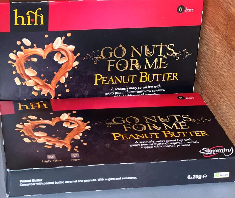 Slimming World Peanut Butter HiFi Bars 20g Pack of 12 - 2 Packs of 6 Bars