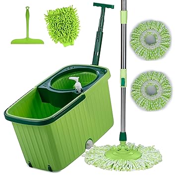 Smile Mom Magic Spin Mop With Bucket Set With Easy Wheels For Best