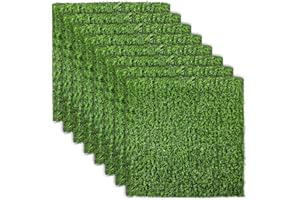 Kalekey 8 Pack Nesting Pads for Chicken Coop, 12"x12" Nesting Box for Laying Eggs, Washable Artificial Grass for Chicken Hen Small Pets on Garden Lawn Indoor Outdoor