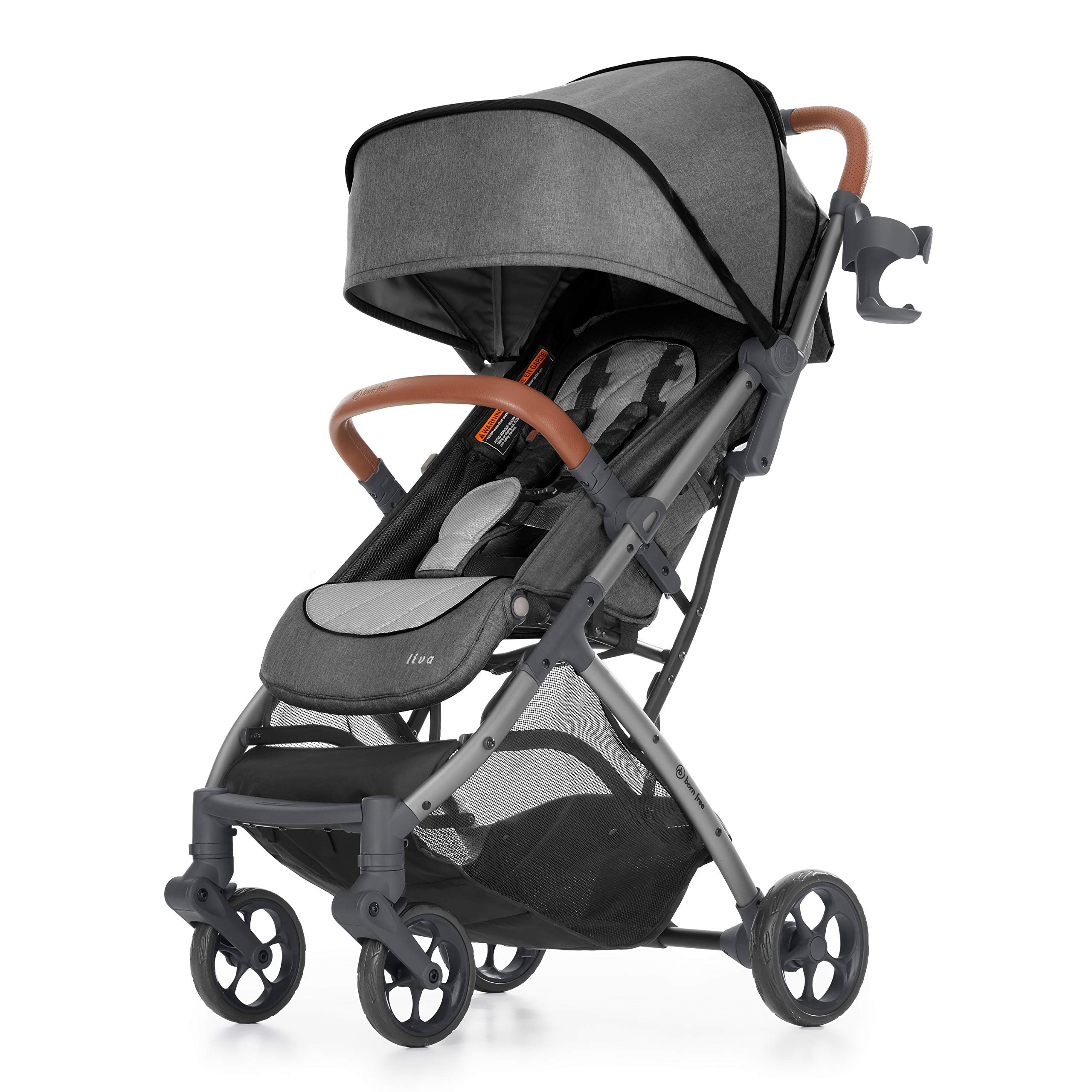 lightweight stroller with large storage basket