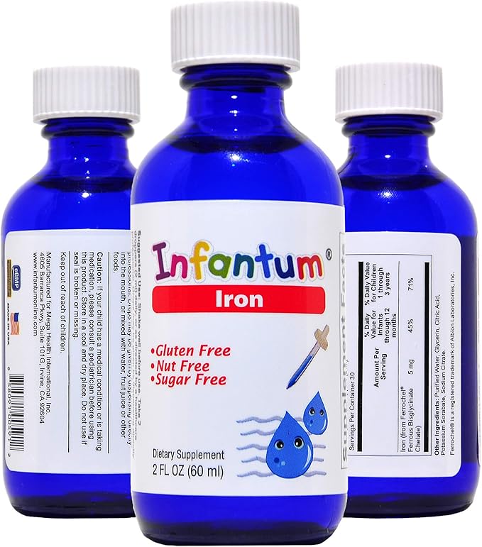 Infantum Iron 2 Fl Oz Gluten Free Nut Free Sugar Free Children And Infant Drop Liquid Supplement Childsafe Dropper Included Cgmp Compliant Made In Usa Health Personal Care Amazon Com Infantum Iron 2 Fl Oz Gluten Free Nut Free Sugar Free Children And Infant Drop Liquid Supplement Childsafe Dropper Included Cgmp Compliant Made In Usa Health Personal Care Amazon Com