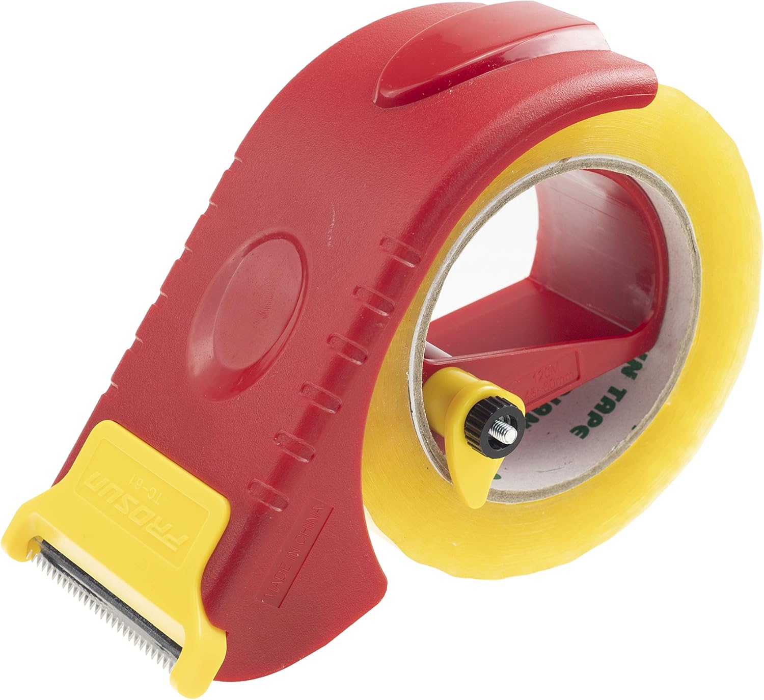 Prosun 2 Inch Packing Tape Gun Dispenser, Width-Adjustable Box Sealer, Lightweight Ergonomic Industrial Heavy Duty Tape Cutter for Carton, Packaging and Box Sealing, Red : Office Products