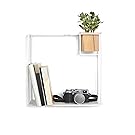 Umbra Cubist Floating Wall Shelf, Large, White