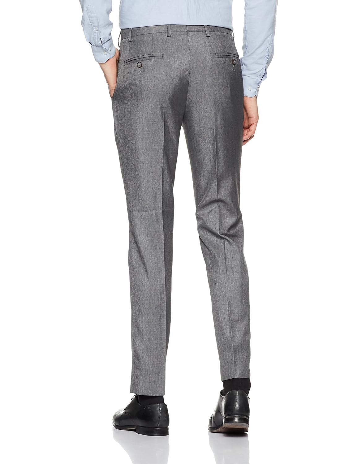 park avenue men's slim fit formal trousers