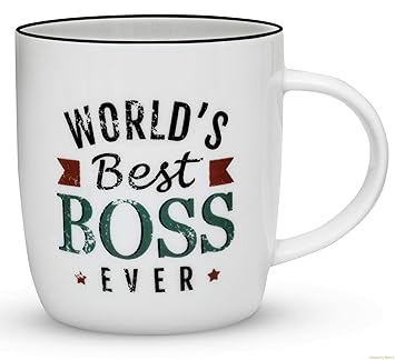 Gifffted Tasse Bester Boss Der Welt Lustig Becher Für Bester Chef Geburtstag Geschenk Tasse Mit Spruch Gelb Kollegen Arbeit Job Witzig