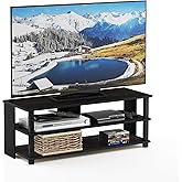 Furinno Sully 3-Tier Stand for TV up to 48 Inch, Espresso/Black