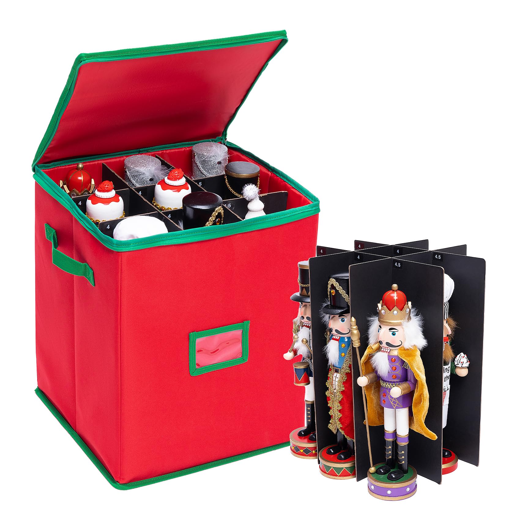 Ciseret Christmas Ornament Storage Box Containers Holiday Decoration...