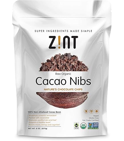 Amazon.com : Zint Organic Cacao Nibs (16 oz): Fair Trade, Paleo