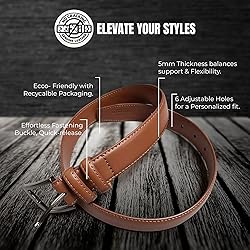 Marino’s Men Genuine Leather Dress Belt with
