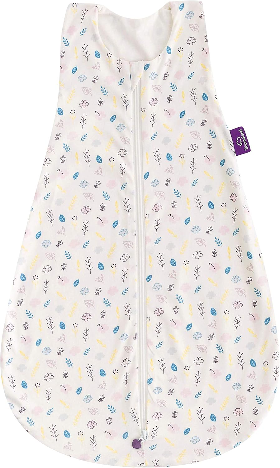 Träumeland S0200902 Summer Sleeping Bag LiebeMICH Cotton 60 cm Floral Design Without Optical Brighteners Multi-Coloured 240 g
