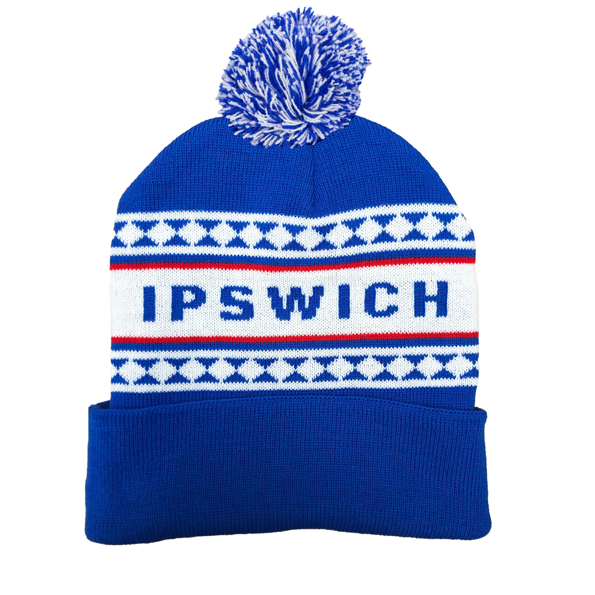 Beyond Happy Ipswich Tractor Boys Bobble Hat - Ipswich Knitted Winter Hat - Knitted 100% Acrylic Hat (UK, Alpha, One Size, Bobble HAT)