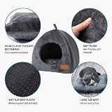 Pologmase Cat Cave Bed Tent Igloo with Removable Washable Cushion view 4