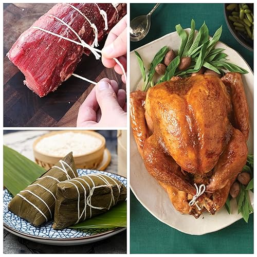 Premium Butcher’s Twine | 2mm Natural Cotton, 500ft (Pack Of 1) – Oven-Safe For Turkey Trussing, Meat Roasting & Baking | Strong & Versatile For