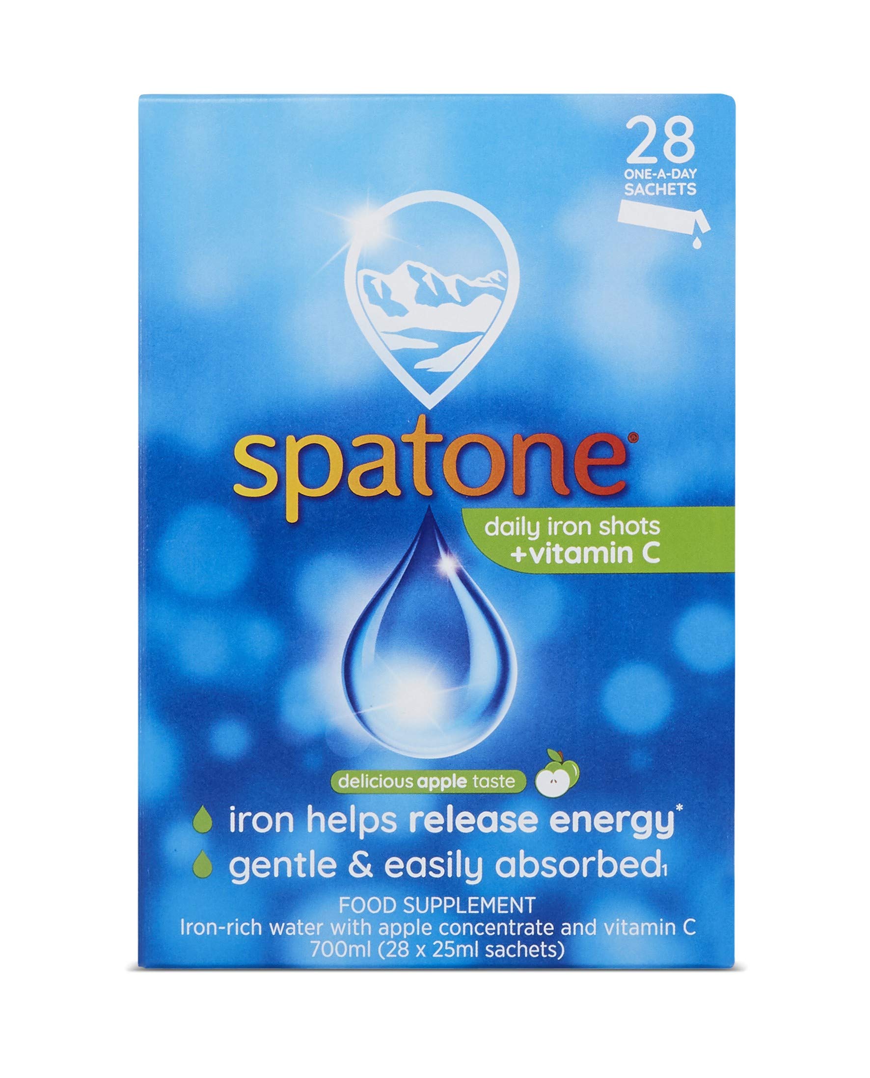 Spatone Natural Liquid Iron Supplement Apple Flavour With Vitamin C, 14