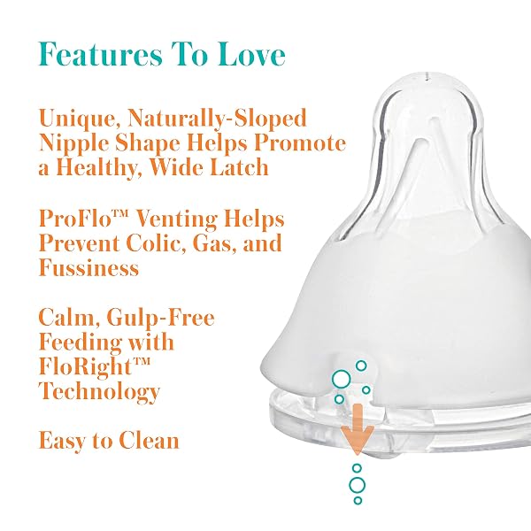 EVENFLO FEEDING PREMIUM PROFLO VENTING BALANCE PLUS STANDARD NECK BABY, NEWBORN AND INFANT BOTTLES – DEVELOPED BY PEDIATRIC FEEDING SPECIALISTS – 9 OUNCE (PACK OF 6)