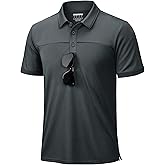 TACVASEN Men's Short Sleeve Polo Shirts Tactical UPF 50+ Performance Collared Dry Fit Shirt Golf Moisture Wicking Polos
