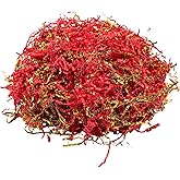 Pocoxll 4 oz Crinkle Cut Paper Shred, Red and Gold Crinkle Paper Filler for Gift Wrapping, Basket Filling, Birthdays, Weddings and other occasions