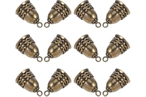 SWETRACE 12pcs Retro Copper Bell Vintage Brass Bells Hanging for Crafts Home Decoration