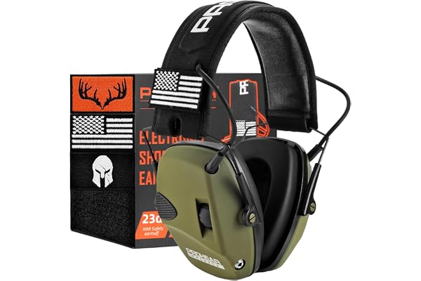 The 9 Best Shooting Ear Protection Options: Fit Beats Rating 3 PROHEAR electronic ear protection for shooting with 4X sound amplification in green