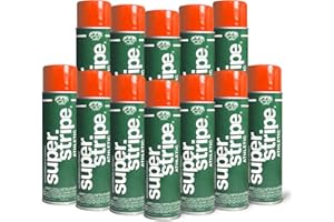 FOX VALLEY PAINT Fox Valley Athletic Field Marking Spray Paint – Water-Based Marking Paint, Vibrant, Fast-Drying & Long-Lasting – For Grass, Turf, Dirt, Sports & Outdoor Fields – Athletic Hot Orange, 18 oz (12-Pack)