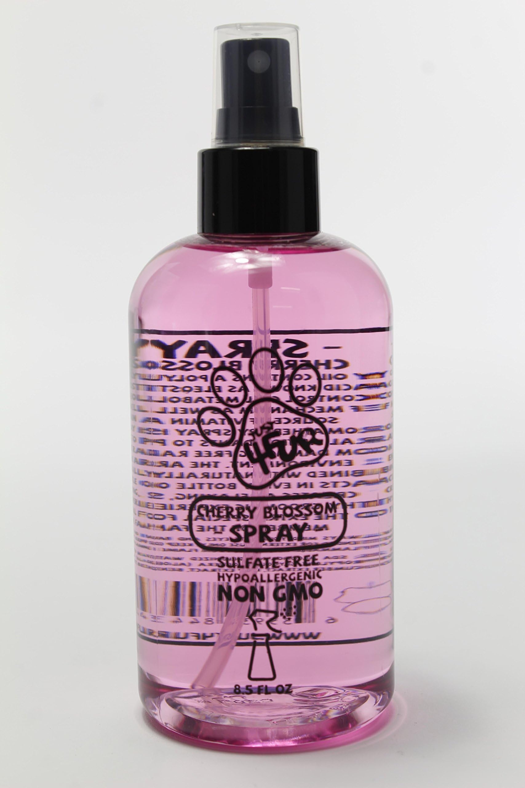 Just 4 Fur Cherry Blossom Aromatherapy Freshening & Shining Spray for Pets, Dog Grooming Spray & Pet Odor Eliminator - 8.5 FL OZ