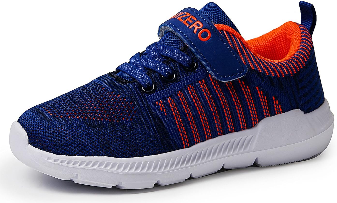 Vivay Kids Tennis Shoes Breathable Athletic Running Sneakers for Boys & Girls Blue Orange 13 M US Little Kid