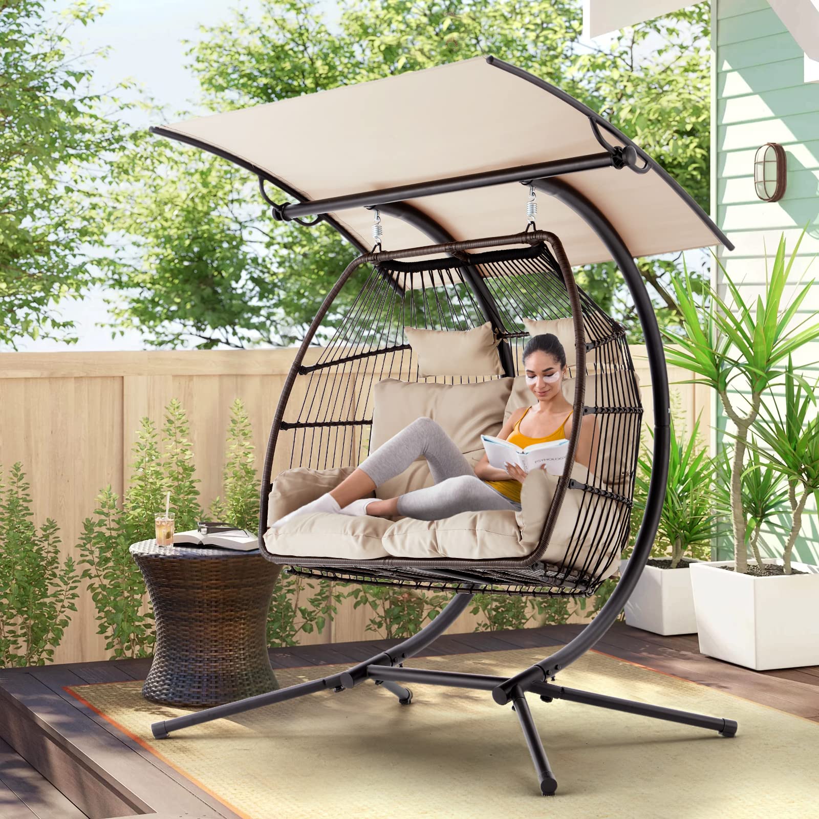 Rattan Amazon Outdoor Egg Chair Rattan Wicker Indoor Swing