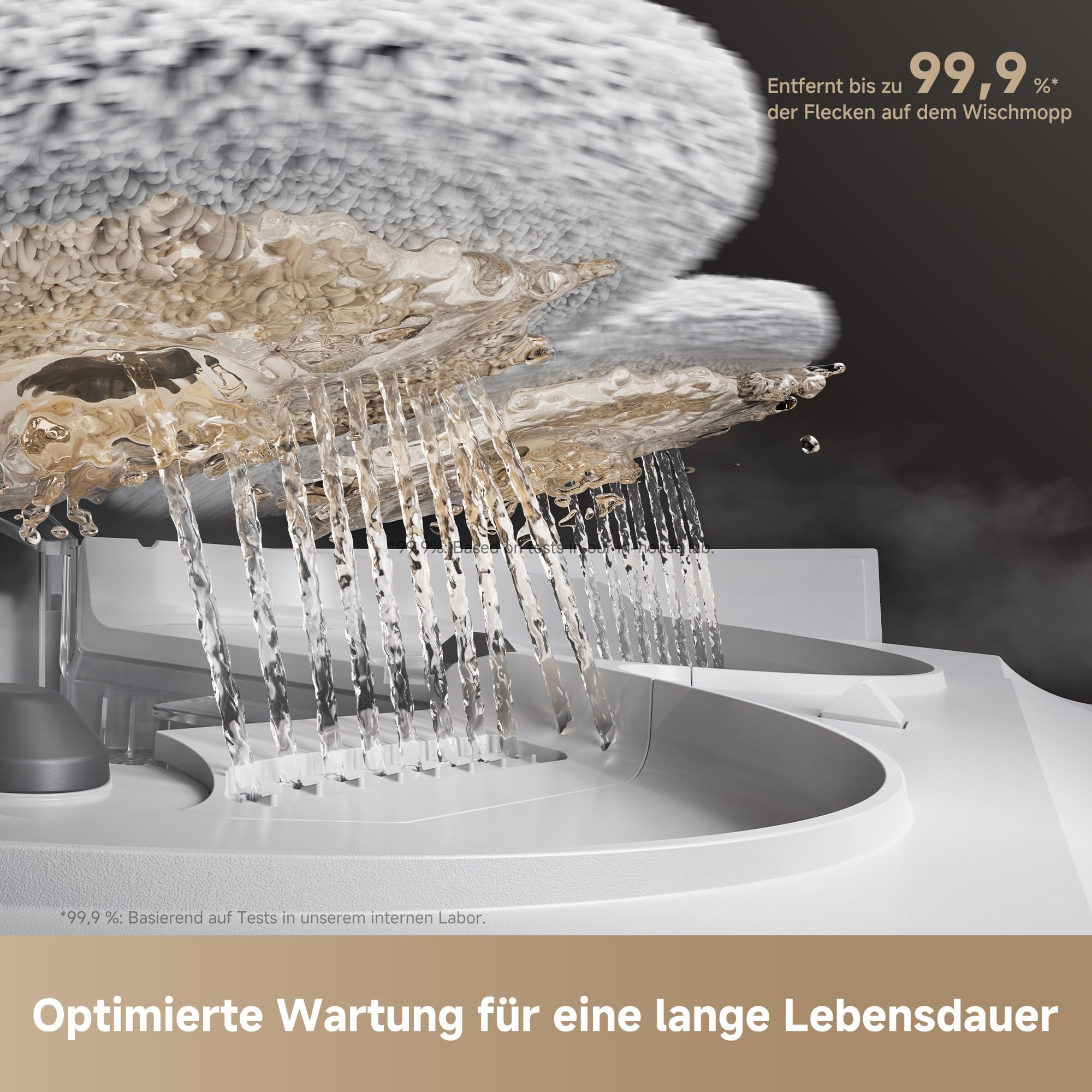 Mova V50 Ultra Complete Saugroboter mit Wischfunktion 24.000 Pa, 6cm Hindernisüberwindung, Liftable Navigation+RGB AI+LED, DuoSolution System, 80℃ Heißwasserwäsche & 63℃ Selbsttrocknung, Tricut Bürste 7