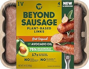 Beyond Meat Beyond Sausage Plant-Based Dinner Sausage Links, Brat Original 14 oz