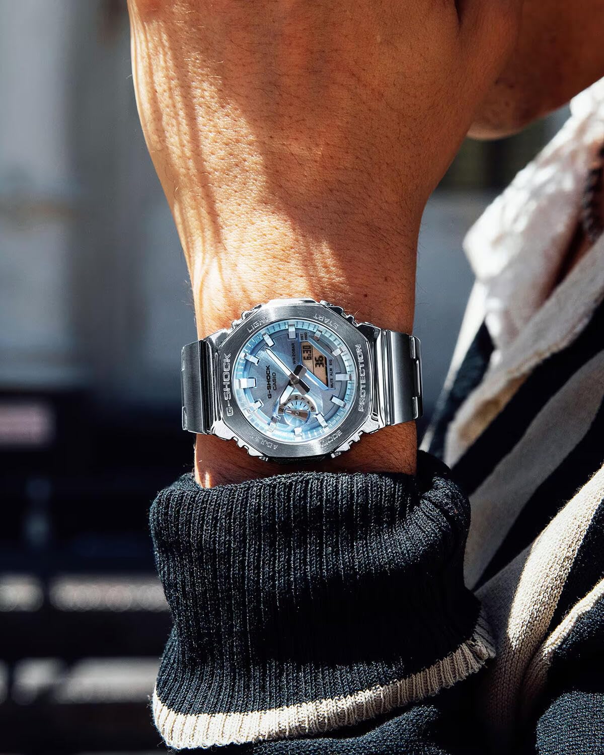 Casio GM-2110D-2AER Uhr Digitales Quarzuhrwerk Stahl Unisex