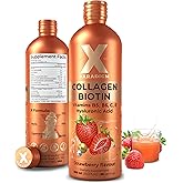 XParadigm Puritas Corpus Liquid Collagen Peptides with Biotin & Hyaluronic Acid - Hydrolyzed Bovine Collagen Type 1 and 3, Biotin 10000mcg, Vitamins B5, B6, C & E - Liquid Collagen for Women & Men