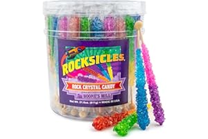 Boone's Mill Rocksicles - 36 Extra Large Rock Candy Sticks - Assorted Double Flavors