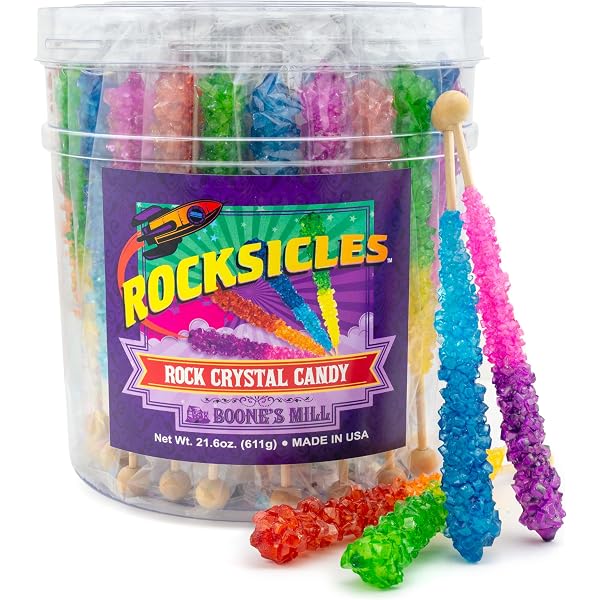 Assorted Colors Rock Candy Sugar Sticks - Assorted Flavors – Candy Envy