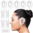 200 Pack Ear Covers for Shower - Disposable Ear Covers for Hair Dye Shower Ear Covers Ear Shower Caps for Adults - Ear Caps for Shower Plastic Ear Covers for Showering Waterproof Ear Covers for Shower