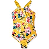 Kanu Surf Girls Jasmine Beach Sport Halter One Piece Swimsuit