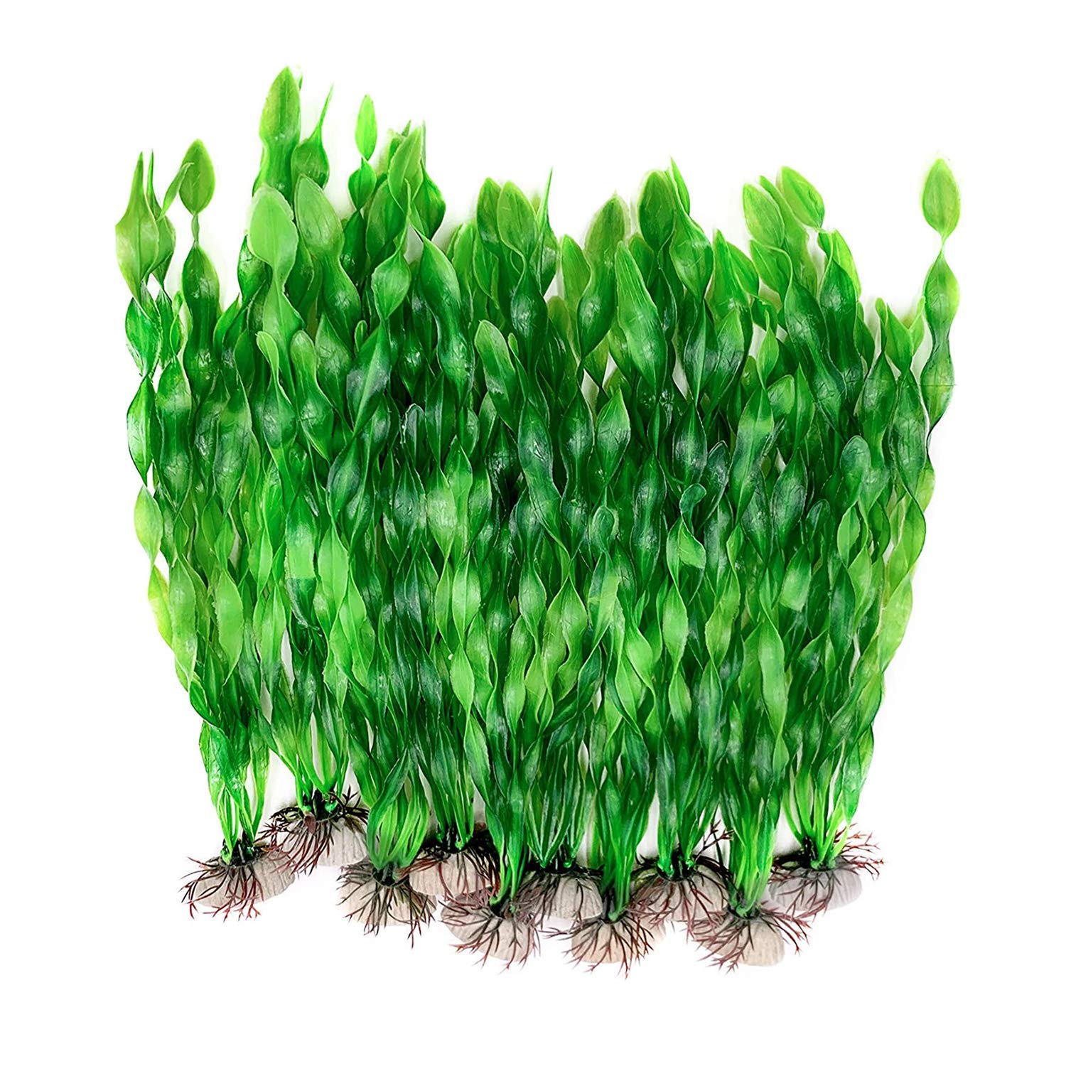Guangyu Aquarium Artificial Plants Fish Tank Plastic Plants 10 PACK Fish Tank Decorations, Aquarium Artificial Plants Aquarium Decoration