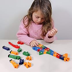 TOWO Wooden Giraffe Alphabet Blocks and Number