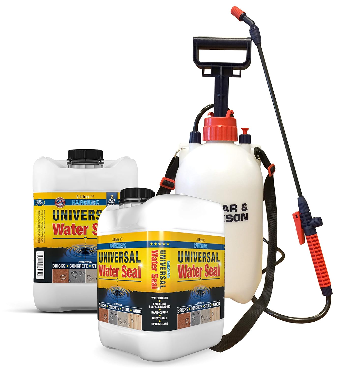 Raincheck Universal Water Seal (2 x 5 Litre & Sprayer) Breathable